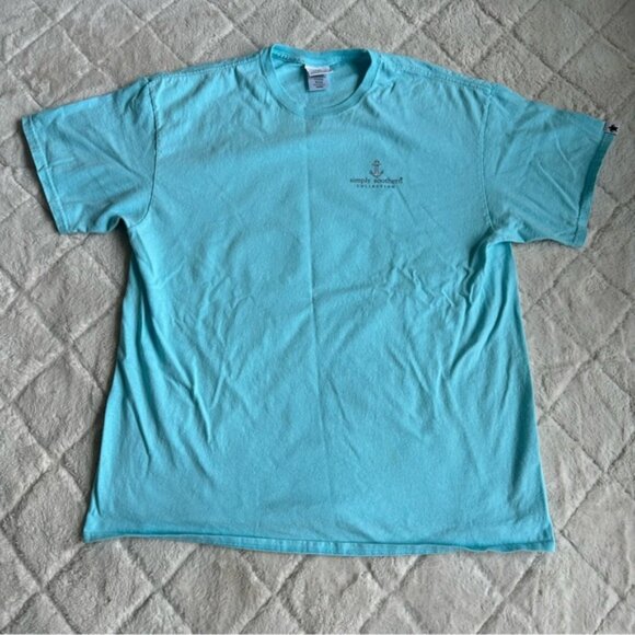 Simply Southern | Marine "Barefoot and Happy" T-shirt Tee | Size Extra Large - Picture 5 of 14